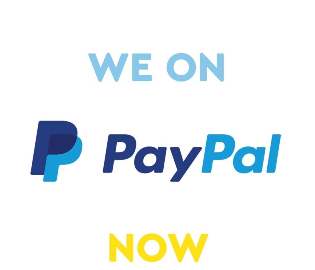 We’ve connected the PayPal online payment system